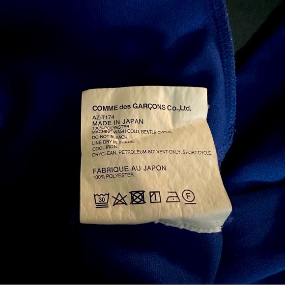 CDG Play Hoodie Blue - Picture 7 of 7